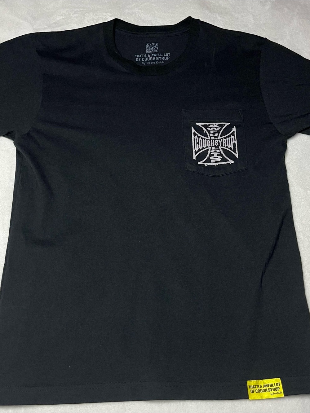 Black Short Sleeve Pocket Tee